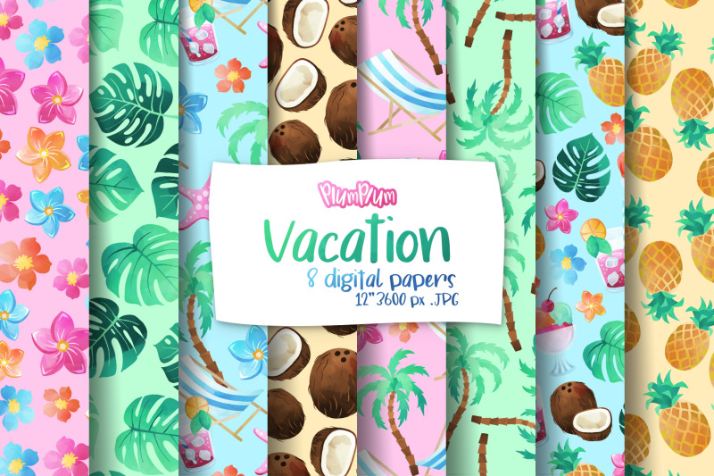vacation-digital-papers