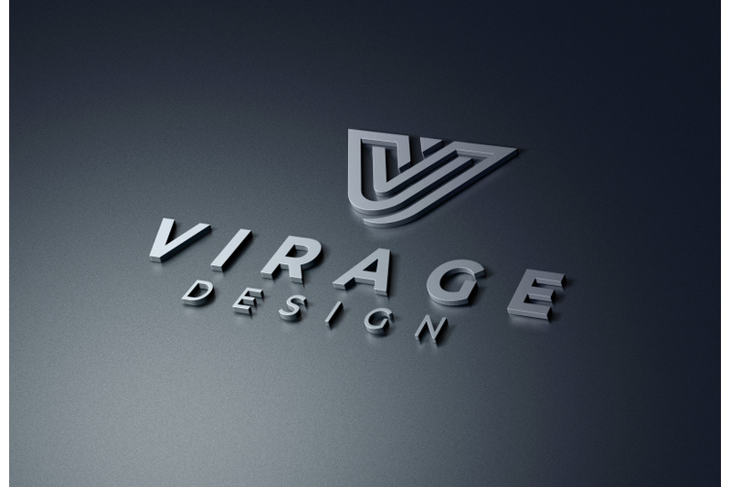 logo-mockup-3d-metallic-logo