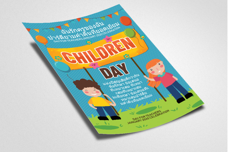 happy-children-day-thai-flyer