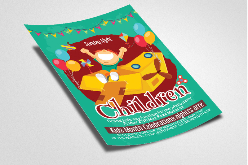 children-day-celebration-flyer-poster