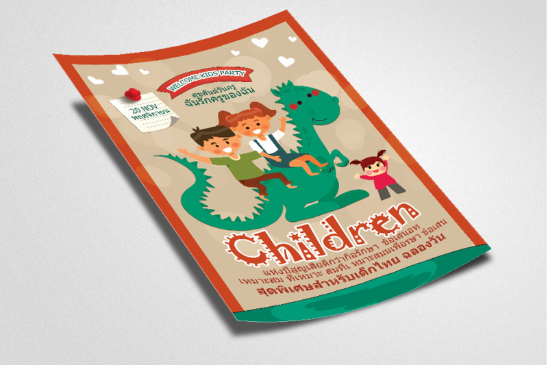 children-celebration-day-thailand-flyer