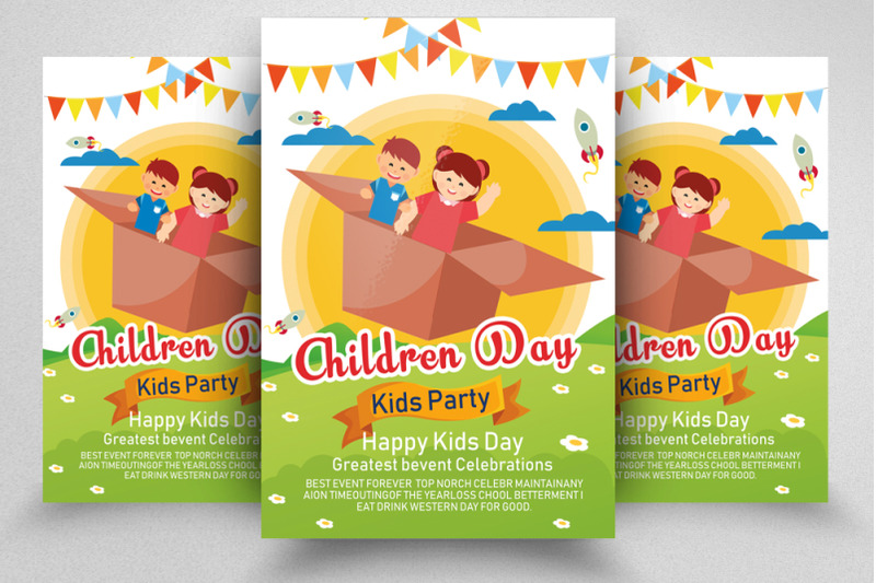 children-celebration-day-10-flyers-bundle
