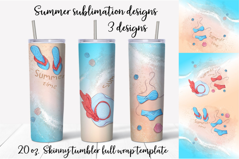 summer-sublimation-design-skinny-tumbler-wrap-design