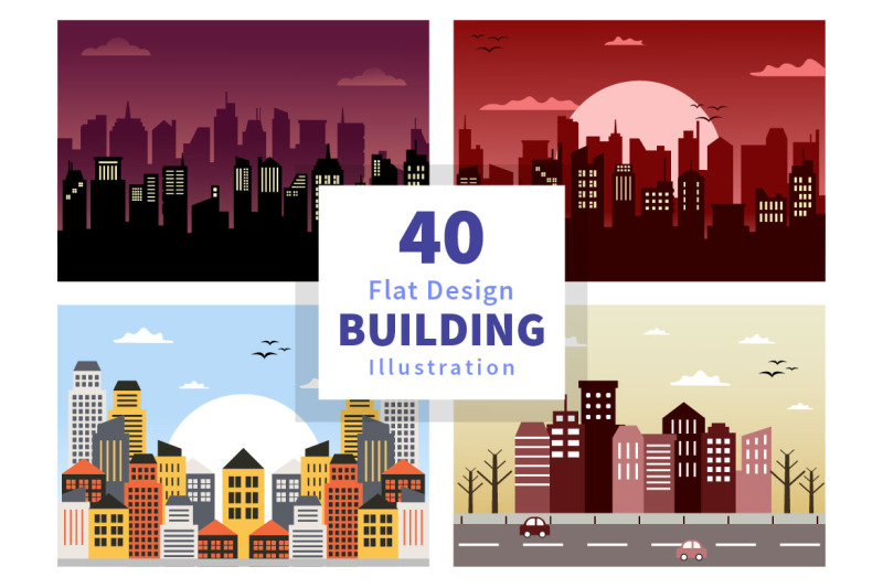 40-buildings-background-illustration