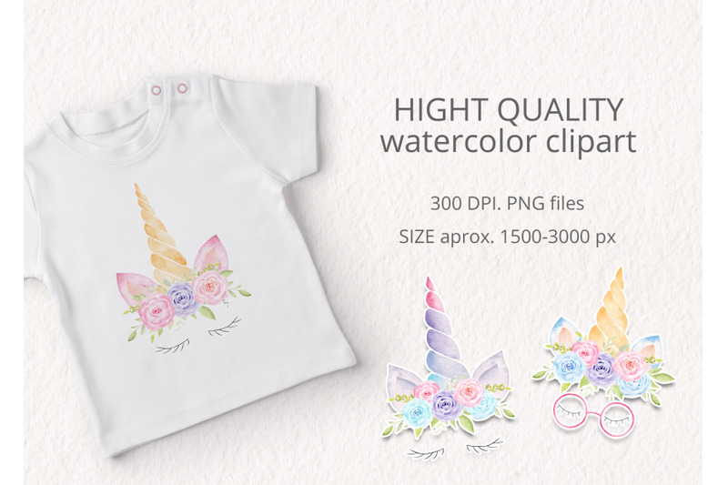watercolor-unicorn-clipart-and-faces
