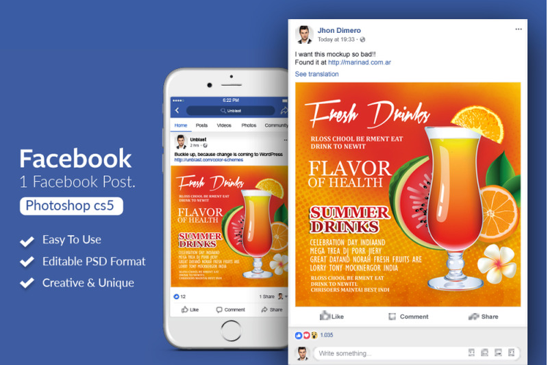 fresh-juices-ads-facebook-post-banner