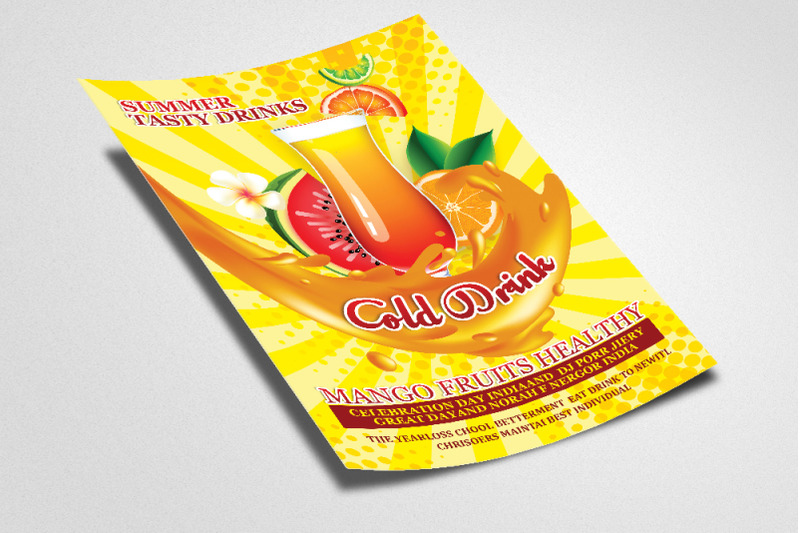 cold-drinks-flyer-poster-template