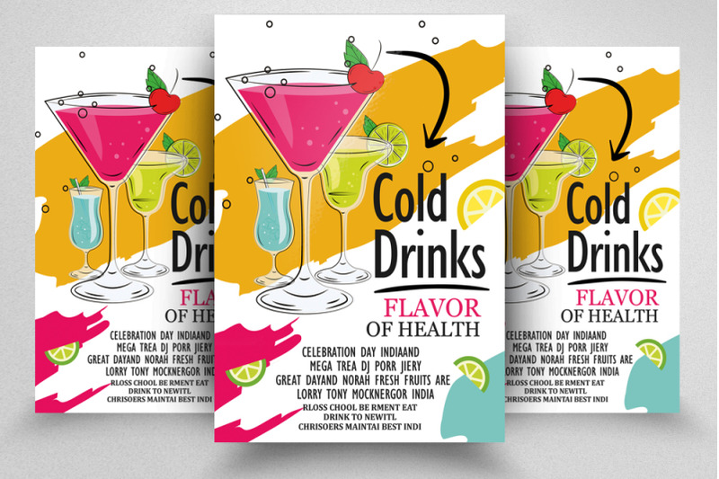 cold-drinks-flyer-poster-template