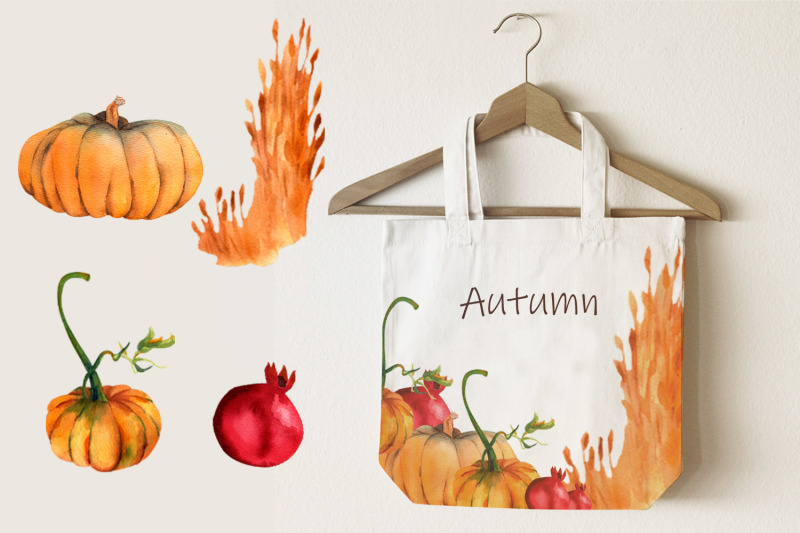 watercolor-autumn-woodland-collection