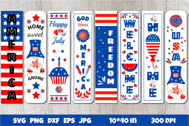 Porch Signs 4th of July Bundle. Patriotic Porch Signs SVG for Cutting
Machines