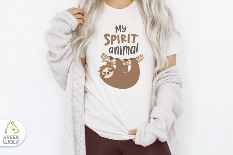 sloth-is-my-spirit-animal-layered-loth-svg-file-funny-pillow-svg