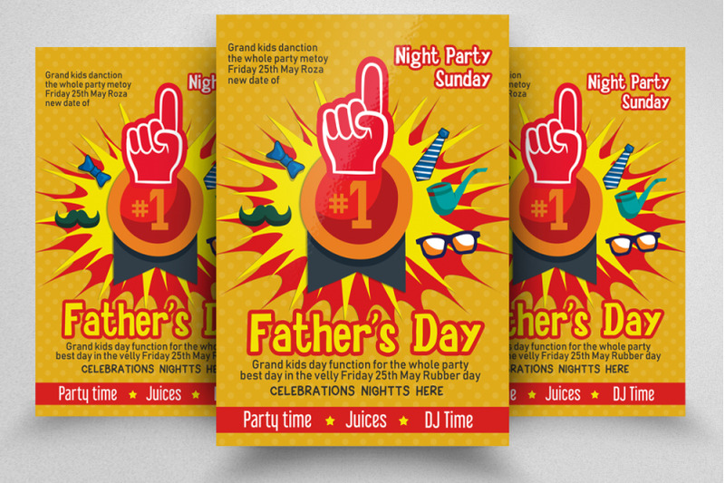 father-039-s-day-party-flyer-poster