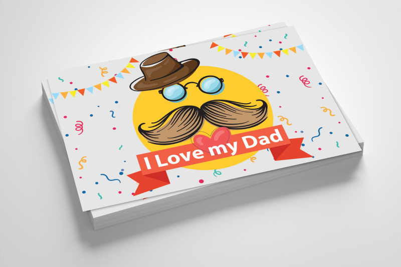 father-039-s-day-greeting-card-template