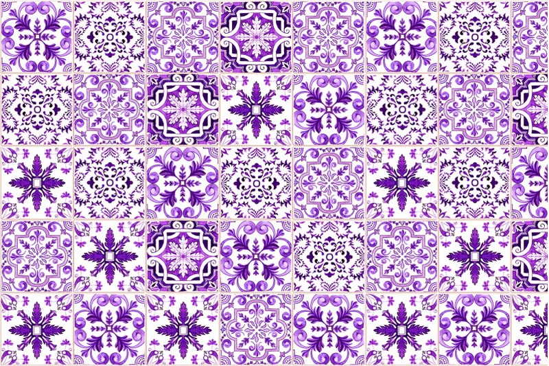 portuguese-purple-azulejo-tiles-set-4