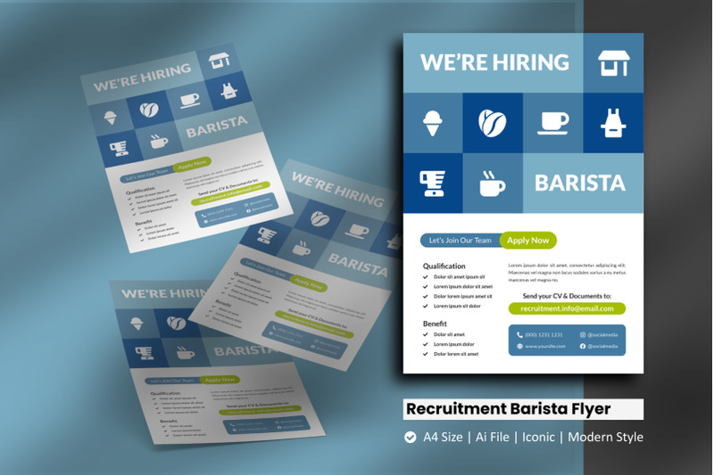 recruitment-barista-flyer-template