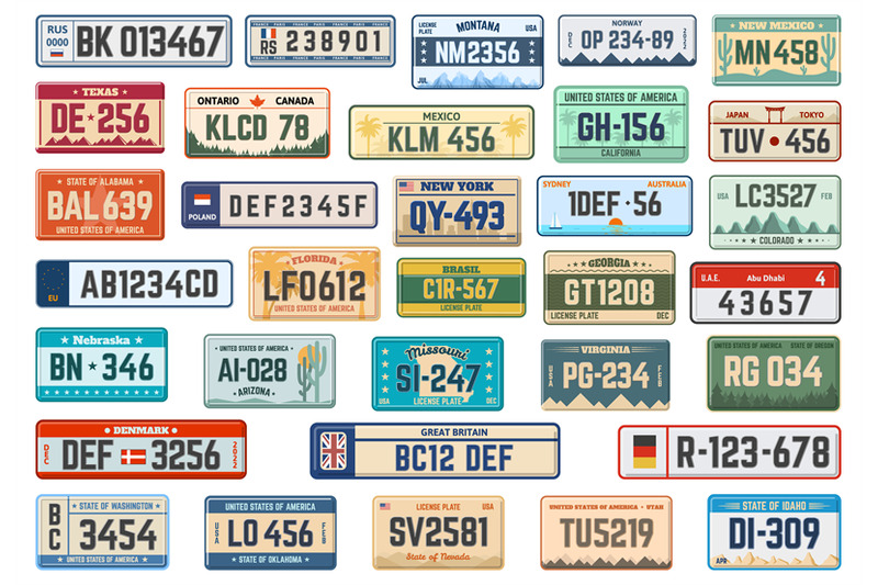 vehicle-registration-plates-car-license-plates-american-asian-and-e