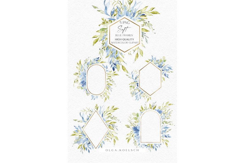 watercolor-boho-roses-frames-clipart-dusty-blue-florals-clip-art