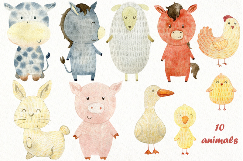 watercolor-farm-animals-kit