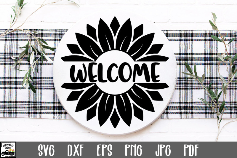 sunflower-welcome-sign-svg-file