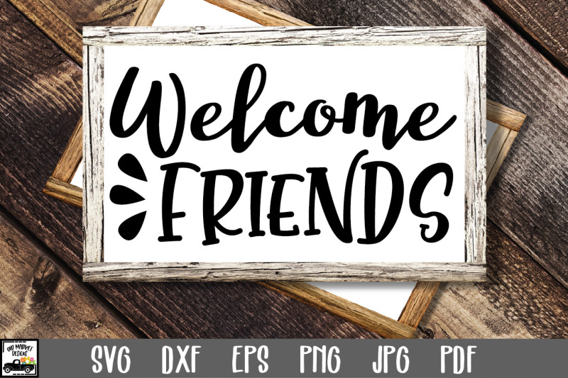 welcome-friends-sign-svg-file