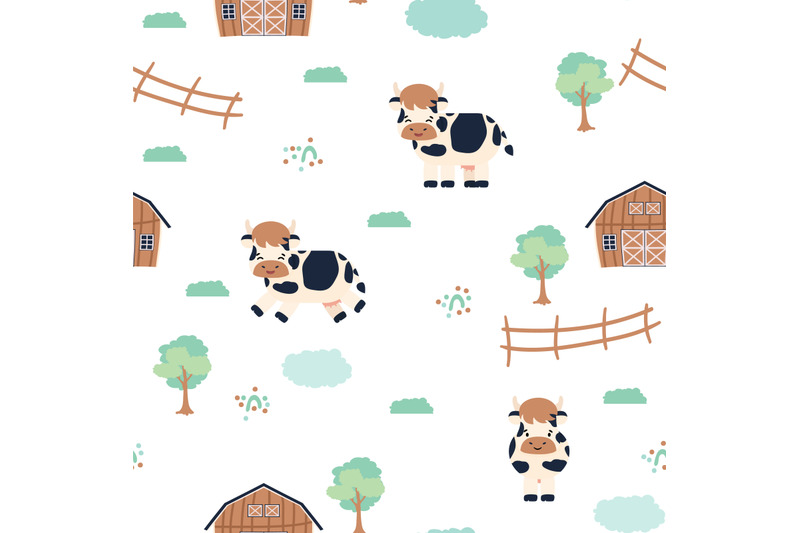 farm-cow-barn-cute-cartoon-seamless-pattern