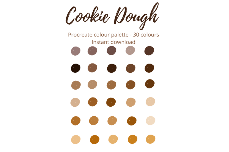 cookie-dough-lettering-brushes-for-procreate-x-3-amp-palette