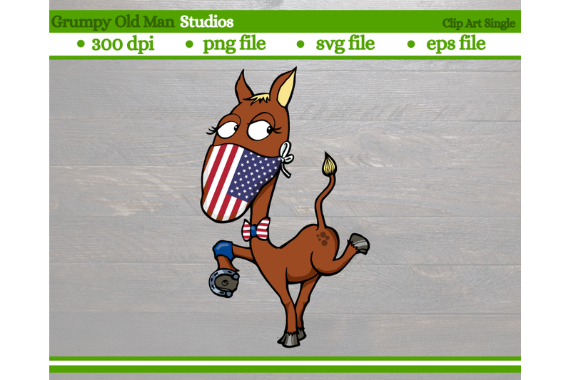 patriotic-cartoon-horse-us-flag