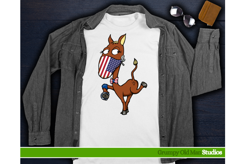 patriotic-cartoon-horse-us-flag