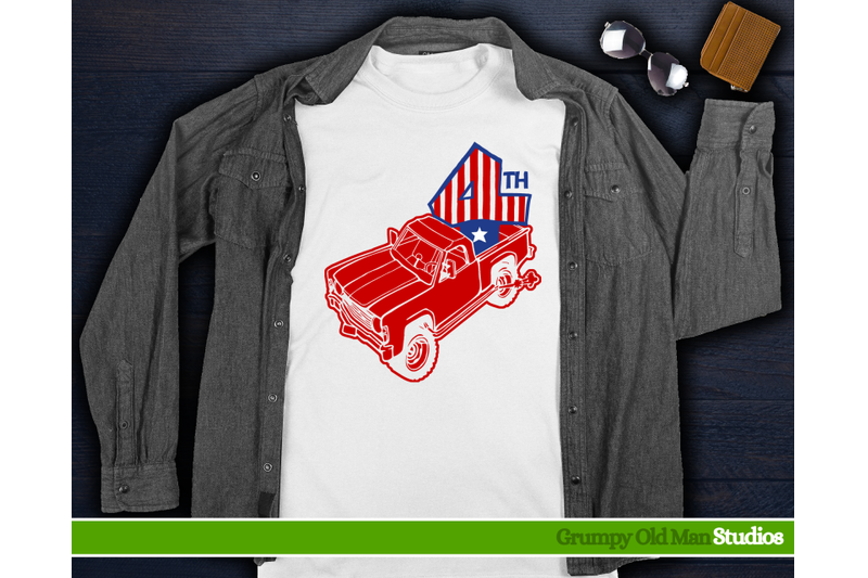 bronco truck | 4th in the back | July 4th By Grumpy Old Man Studios ...