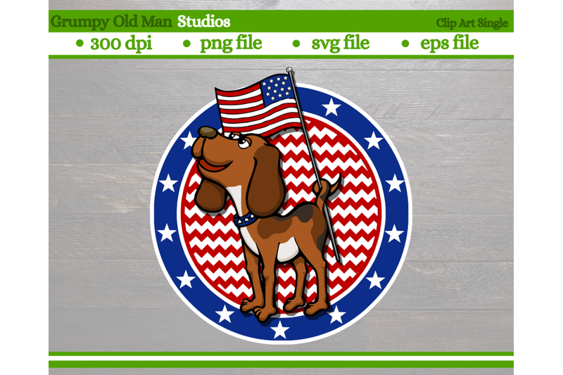 patriotic-beagle-dog-holding-flag-with-tail