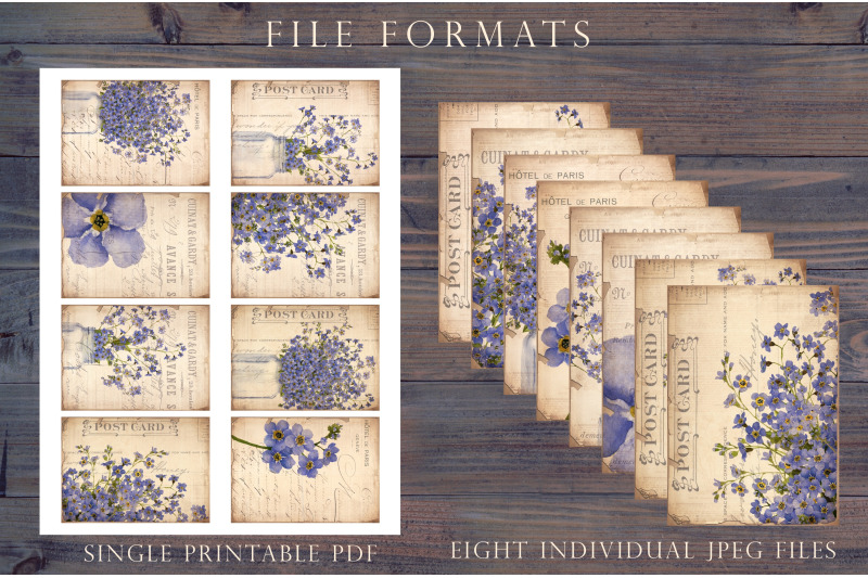 forget-me-not-junk-journal-cards