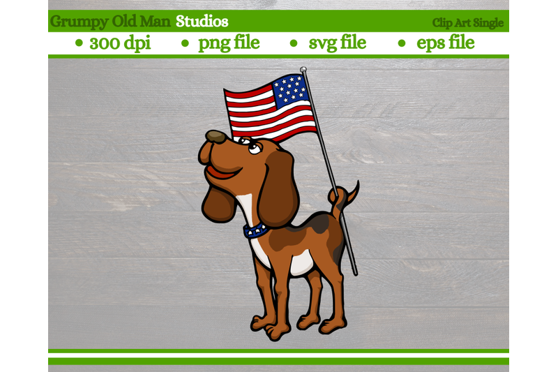 patriotic-beagle-dog-holding-flag-with-tail