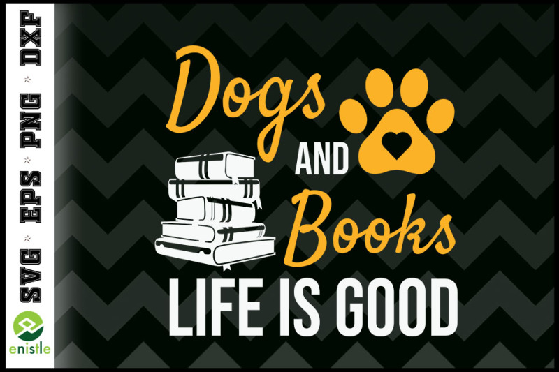 dog-and-books-life-is-good-dog-lover