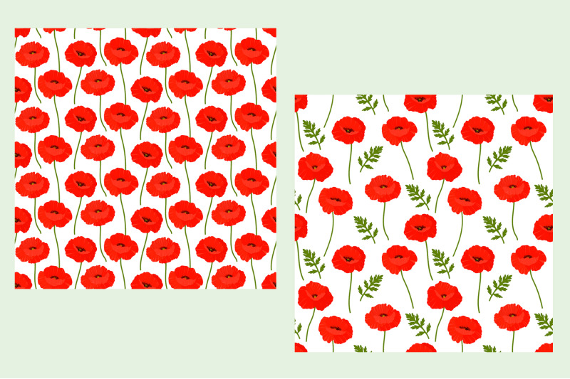 poppies-pattern-poppies-flowers-pattern-poppies-svg