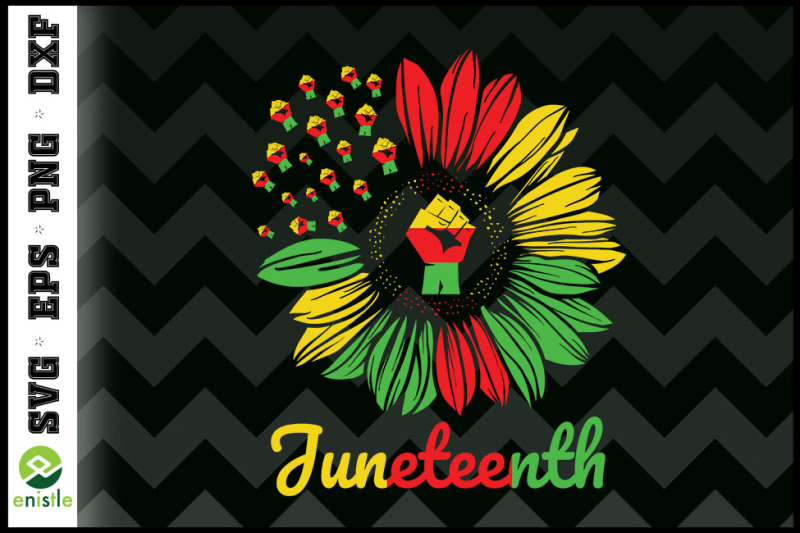 sunflower-fist-juneteenth-black-history