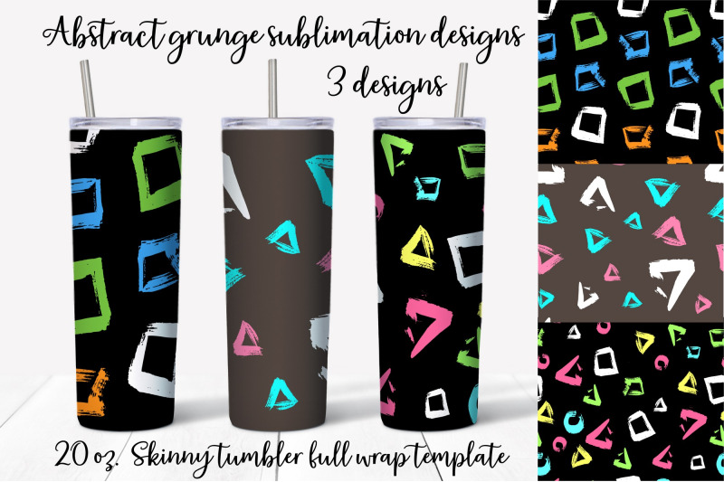 abstract-grunge-sublimation-design-skinny-tumbler-wrap-design