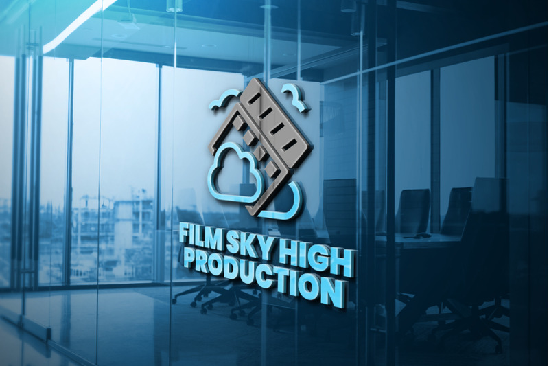film-high-sky-production-logo-template