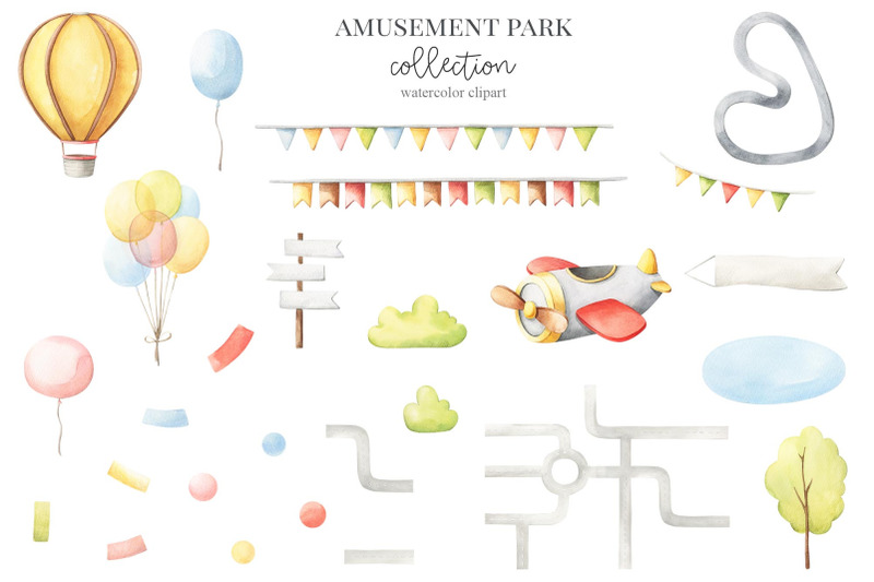 amusement-park-watercolor-set