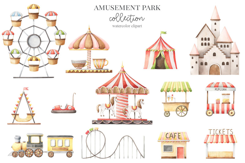 amusement-park-watercolor-set