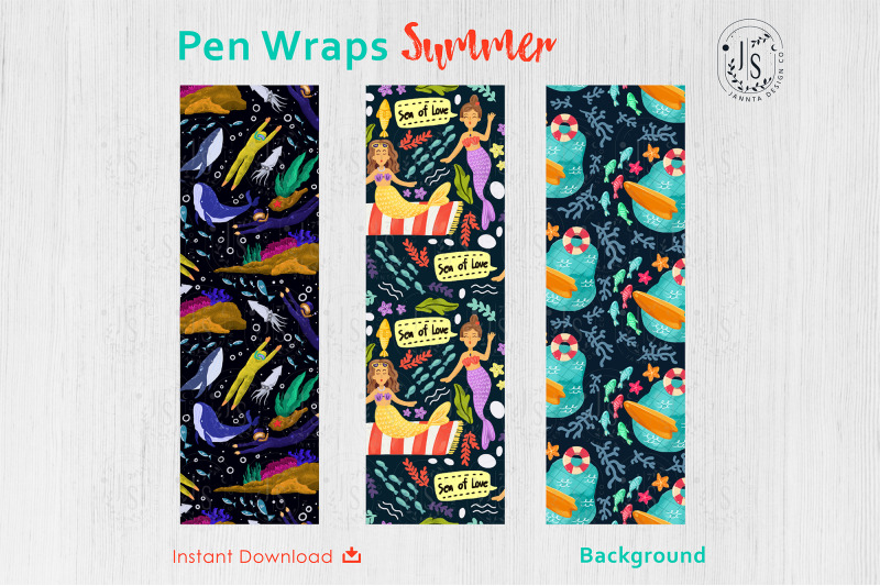 summer-beach-pen-wraps-png-file-set