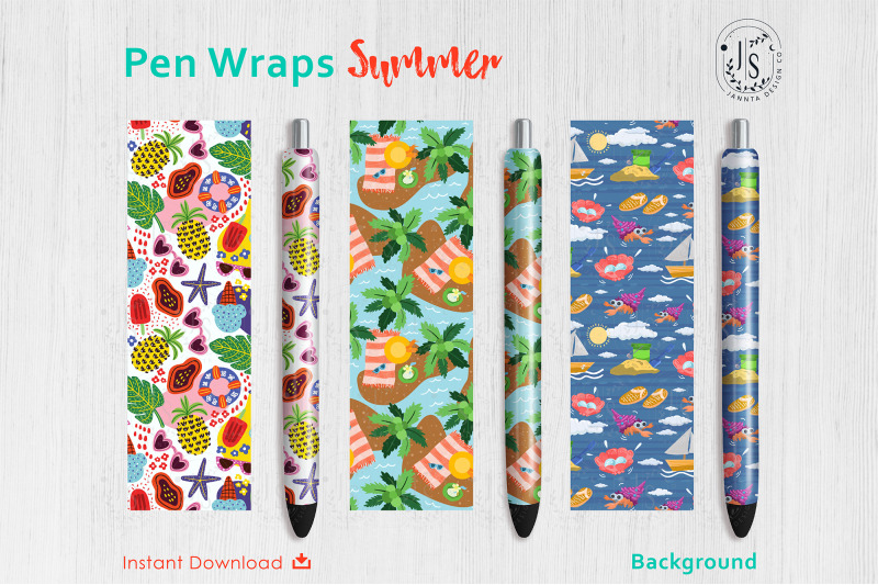 summer-beach-pen-wraps-png-file-set