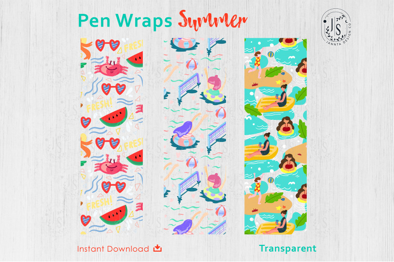 summer-beach-pen-wraps-png-file-set