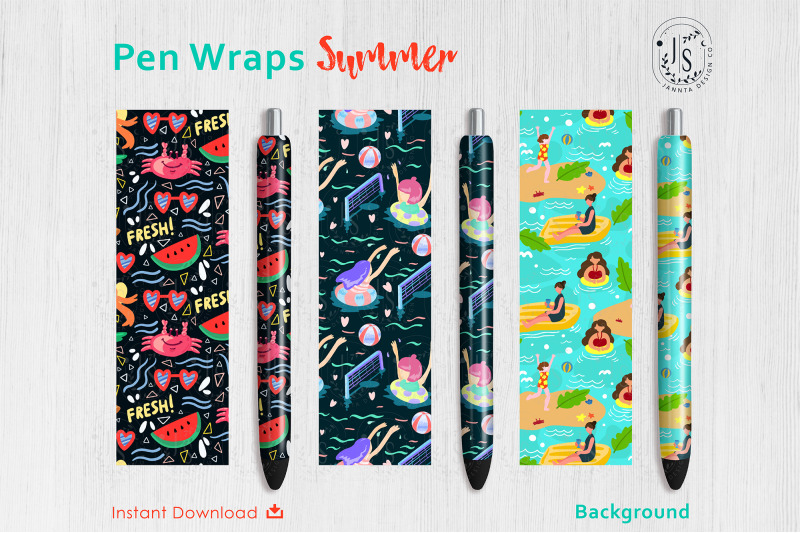 summer-beach-pen-wraps-png-file-set