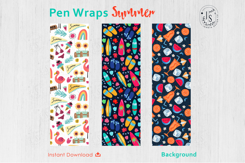 summer-beach-pen-wraps-png-file-set