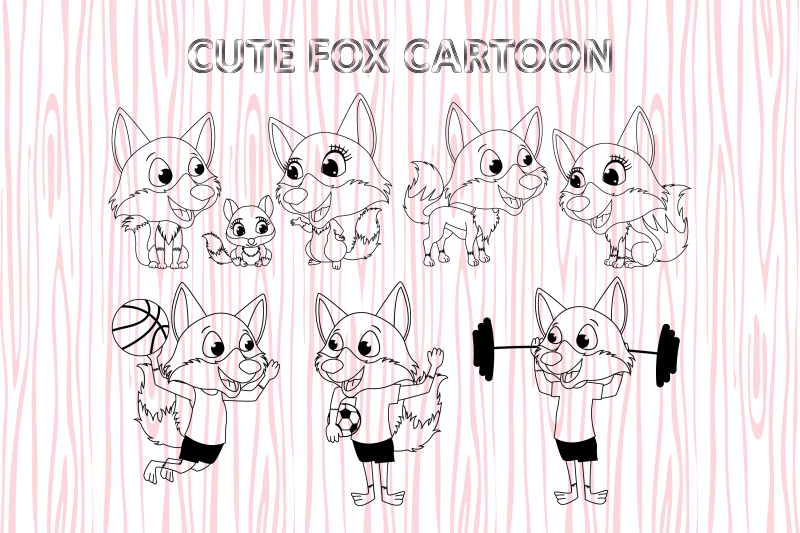 cute-fox-cartoon-collection