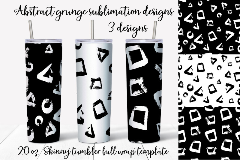 abstract-grunge-sublimation-design-skinny-tumbler-wrap-design