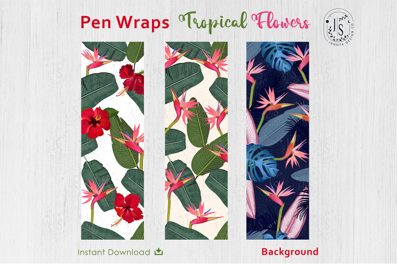 tropical-flower-pen-wraps-png-file-set