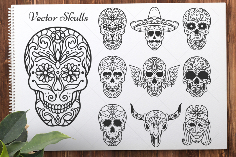 50-vector-sugar-skulls