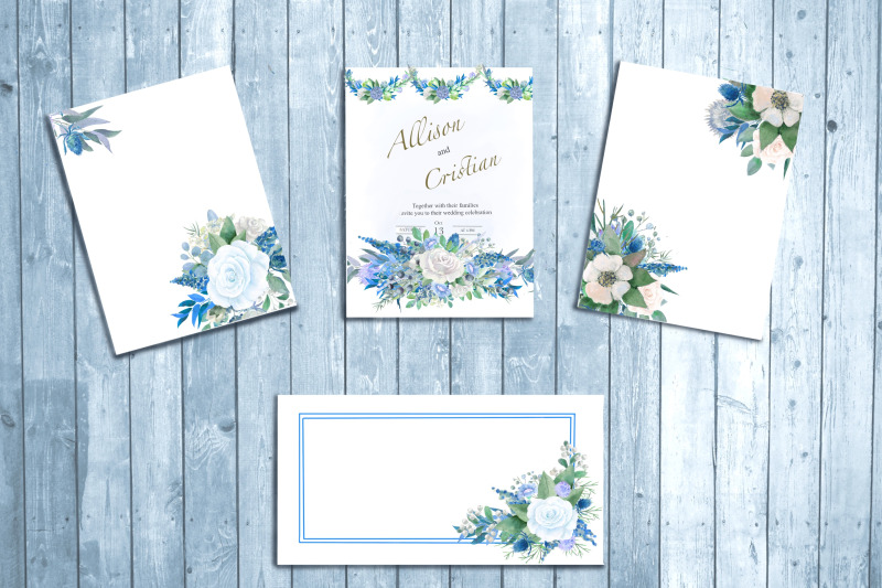 blue-floral-watercolor-clipart-wedding-arrangements-frames-borders