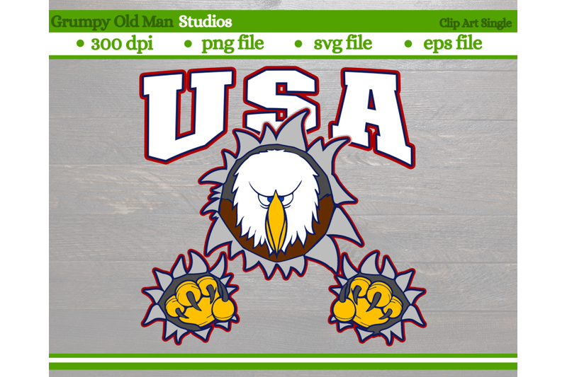 patriotic-bald-eagle-tearing-out-with-talons